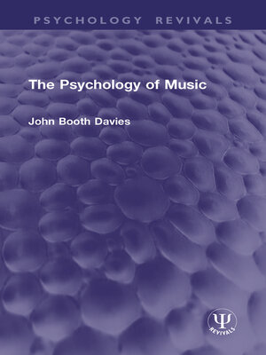 cover image of The Psychology of Music